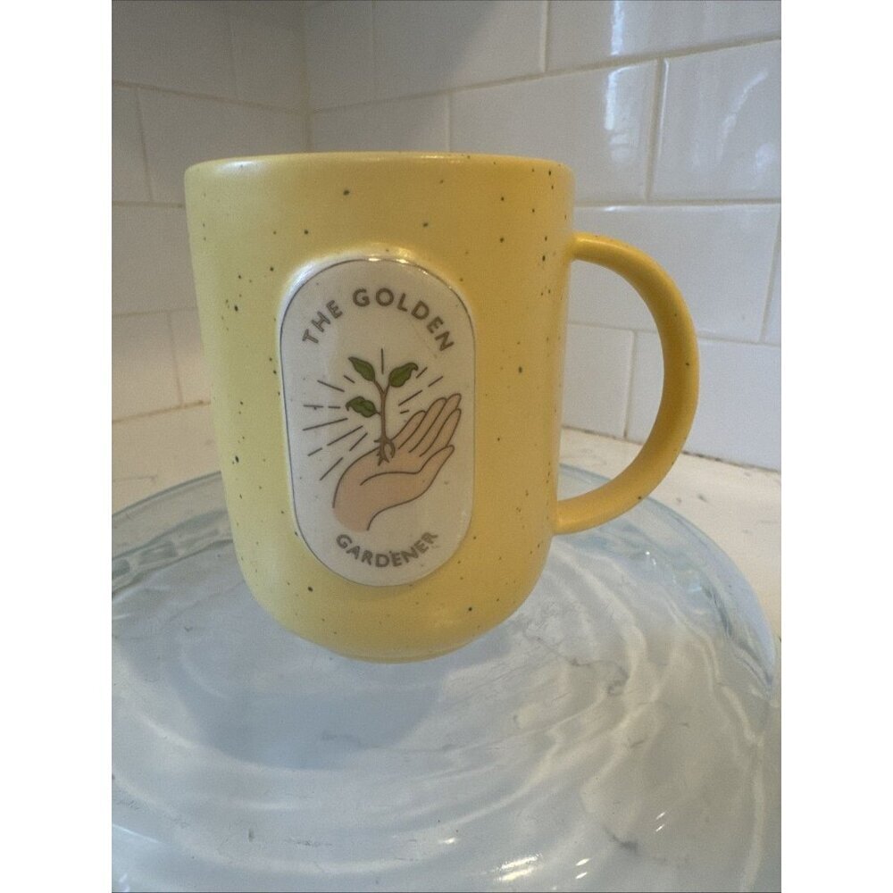 Anthropologie The Golden Gardener Mug "Nurture"